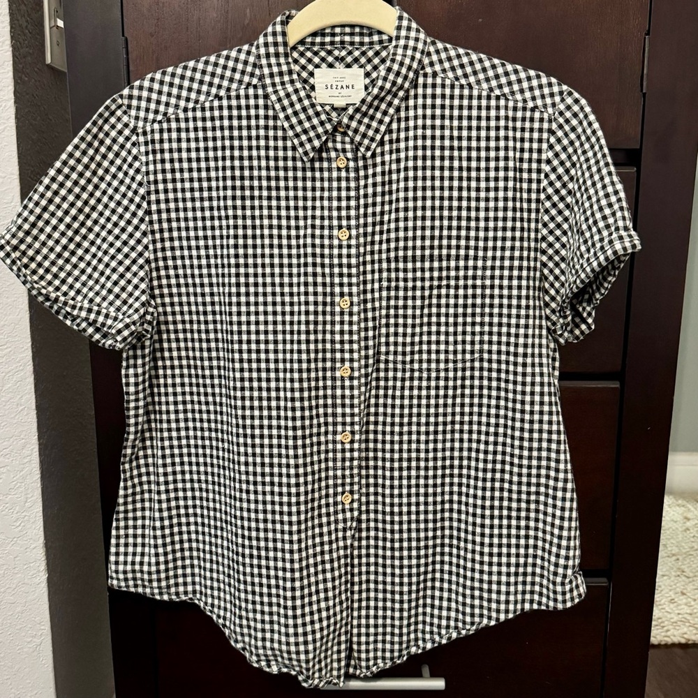 Sezane Gingham Shirt
